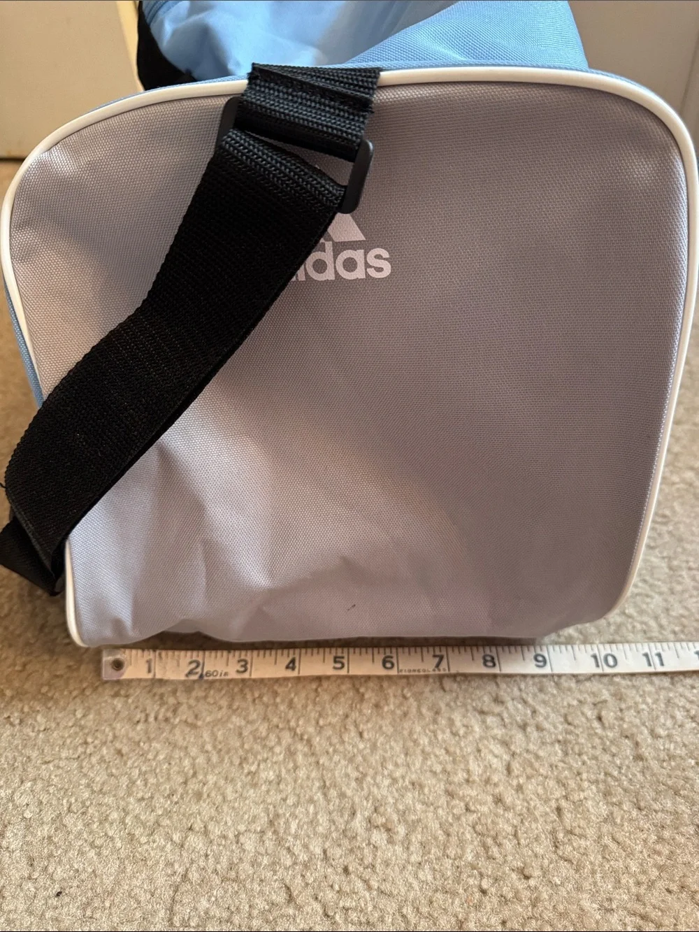 ⭐️ ADIDAS - Light Blue Duffel Bag with Black Accents